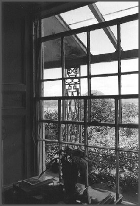 プラス・ペンリンのラッセルの自宅の書斎からの眺め