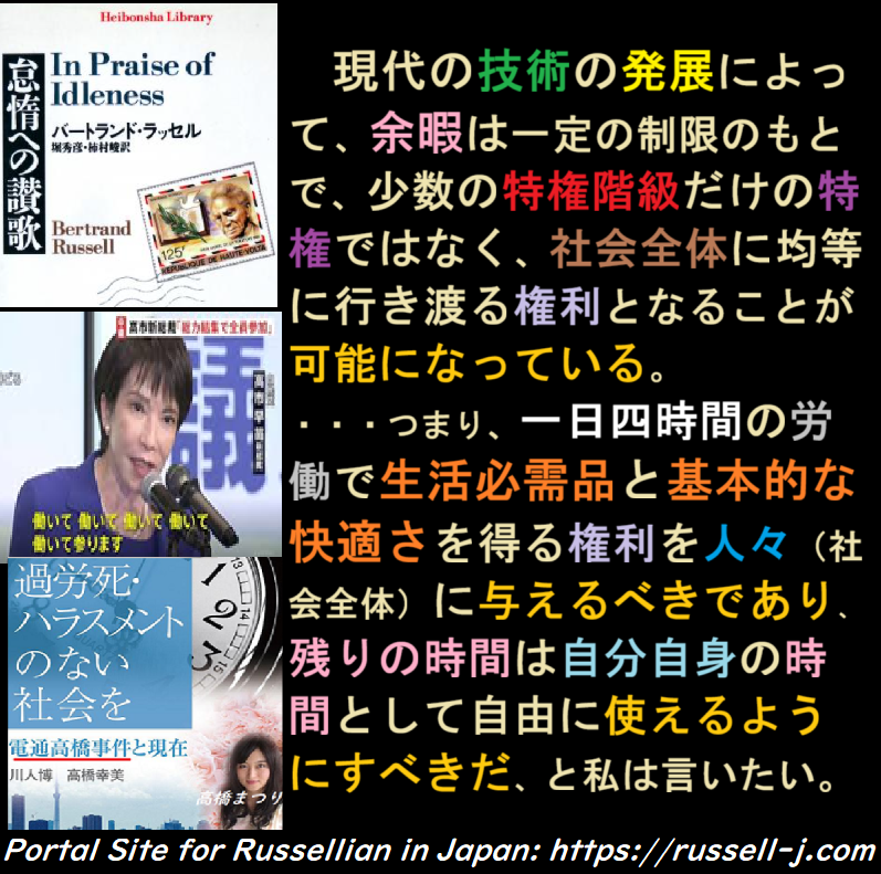 バートランド・ラッセルの本日の言葉