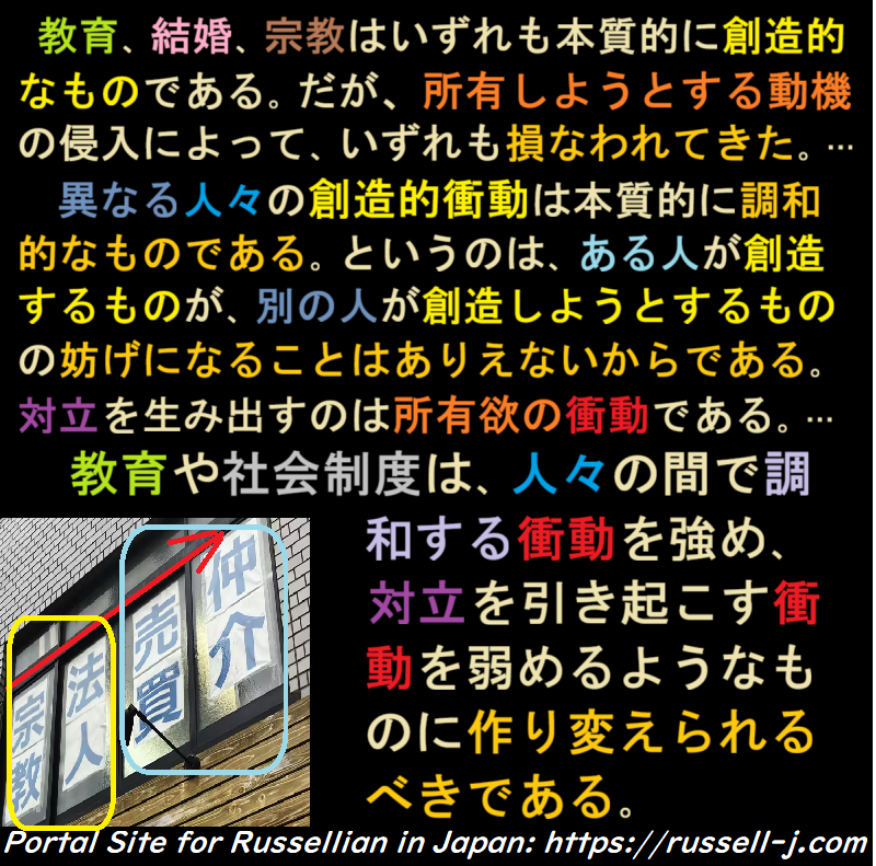 バートランド・ラッセルの本日の言葉