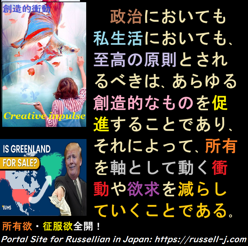 バートランド・ラッセルの本日の言葉