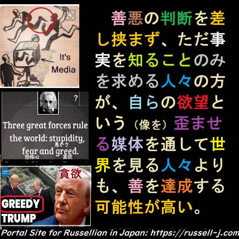 バートランド・ラッセルの本日の言葉