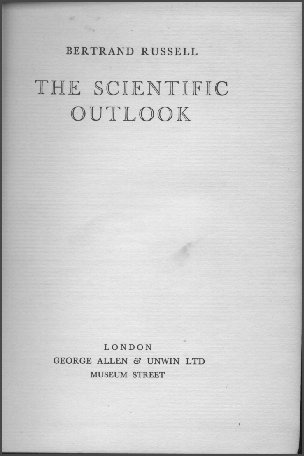 Scienfific Outlook の表紙画像